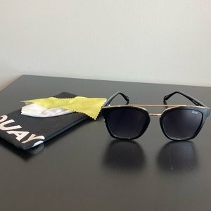 Quay Australia Black Sweet Dreams 55mm Square Sunglasses